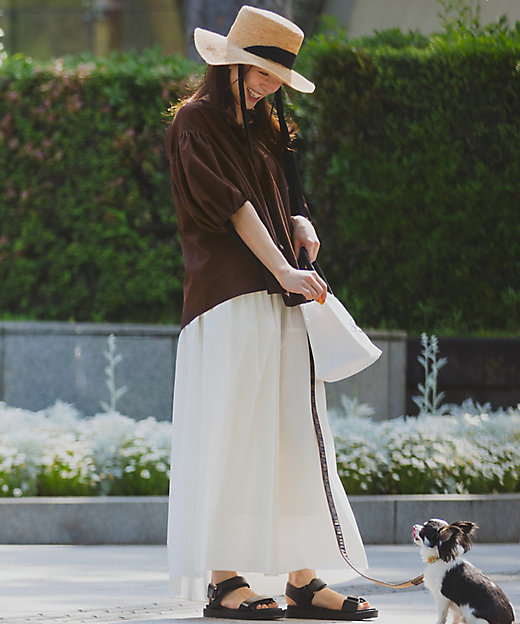 Oggi8月号掲載／UVケア】ラフィア リボン ハット