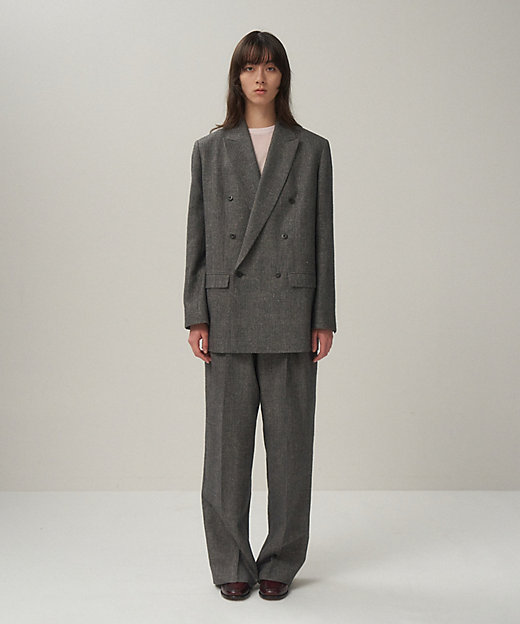 LINEN WOOL TWILL ｜ ダブルジャケット