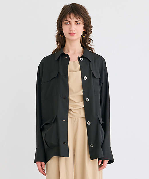 洗える】AMARYLLIS ／ ウエストベルトシアーサファリ