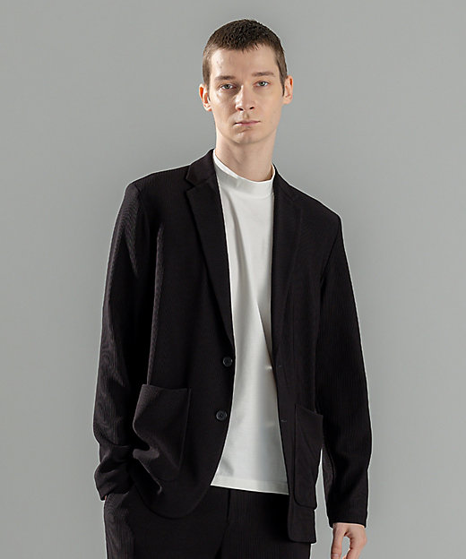 洗える／ストレッチ】ソフトプリーツストレッチ ジャケット
