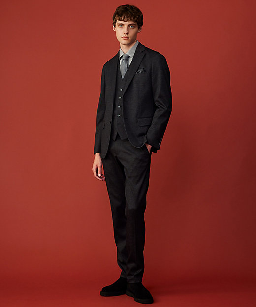 ストレッチ／多機能レジャージャケット】ツィーディージャージー