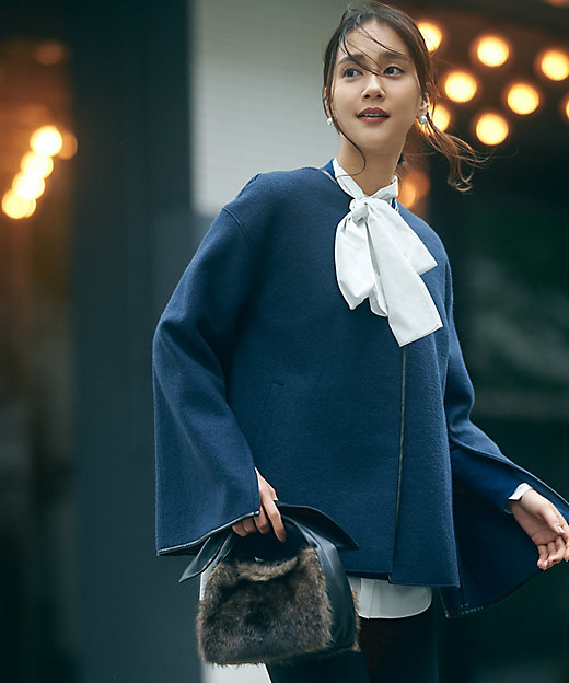 コンプレストパイル ノーカラー アウター（JKWOSW0432