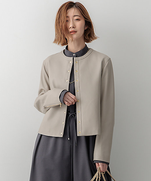 ラムレザー ノーカラージャケット（JKWSCW0315） | 23区 S