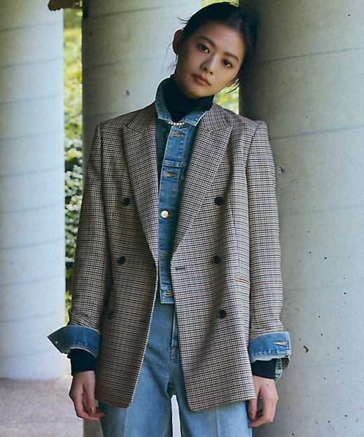 ガンクラブチェックストレッチ ジャケット（JKWSSA0305