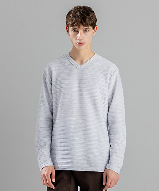 LEON 掲載】ストームリップル Vネックカットソー