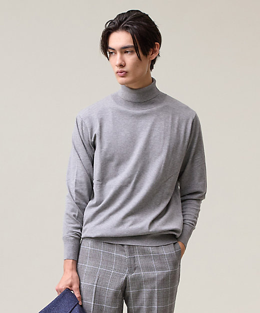 品よく暖かで首元からスマートに【ストレッチ ／ イージーケア