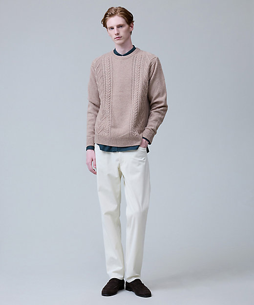 ウール×カシミヤの上質素材【Cash Lamb's Wool】ケーブル