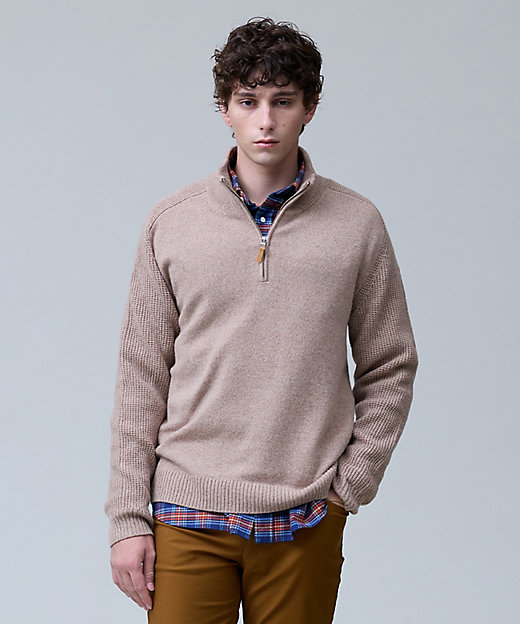 ウール×カシミヤの上質素材【Cash Lamb's Wool】ハーフ