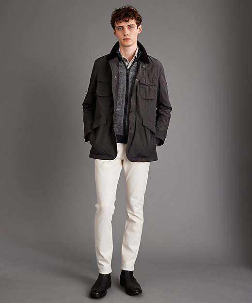 軽量／イージーケア】 KARL KARLジップ ニット ブルゾン