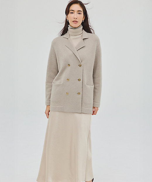 滝沢眞規子さん着用／BAILA掲載／洗える】ピュアカシミヤ