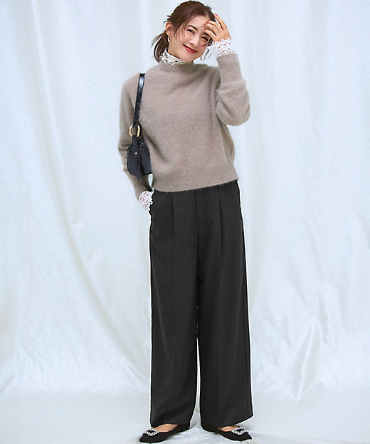 フォックスカシミヤファー ショート丈 ニット（KRWOGW0556