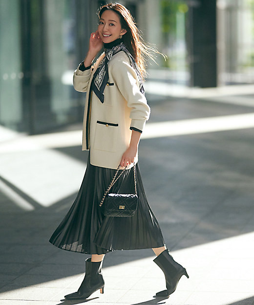 ミニブークレ ニットジャケット（KRWOSA0362） | 23区