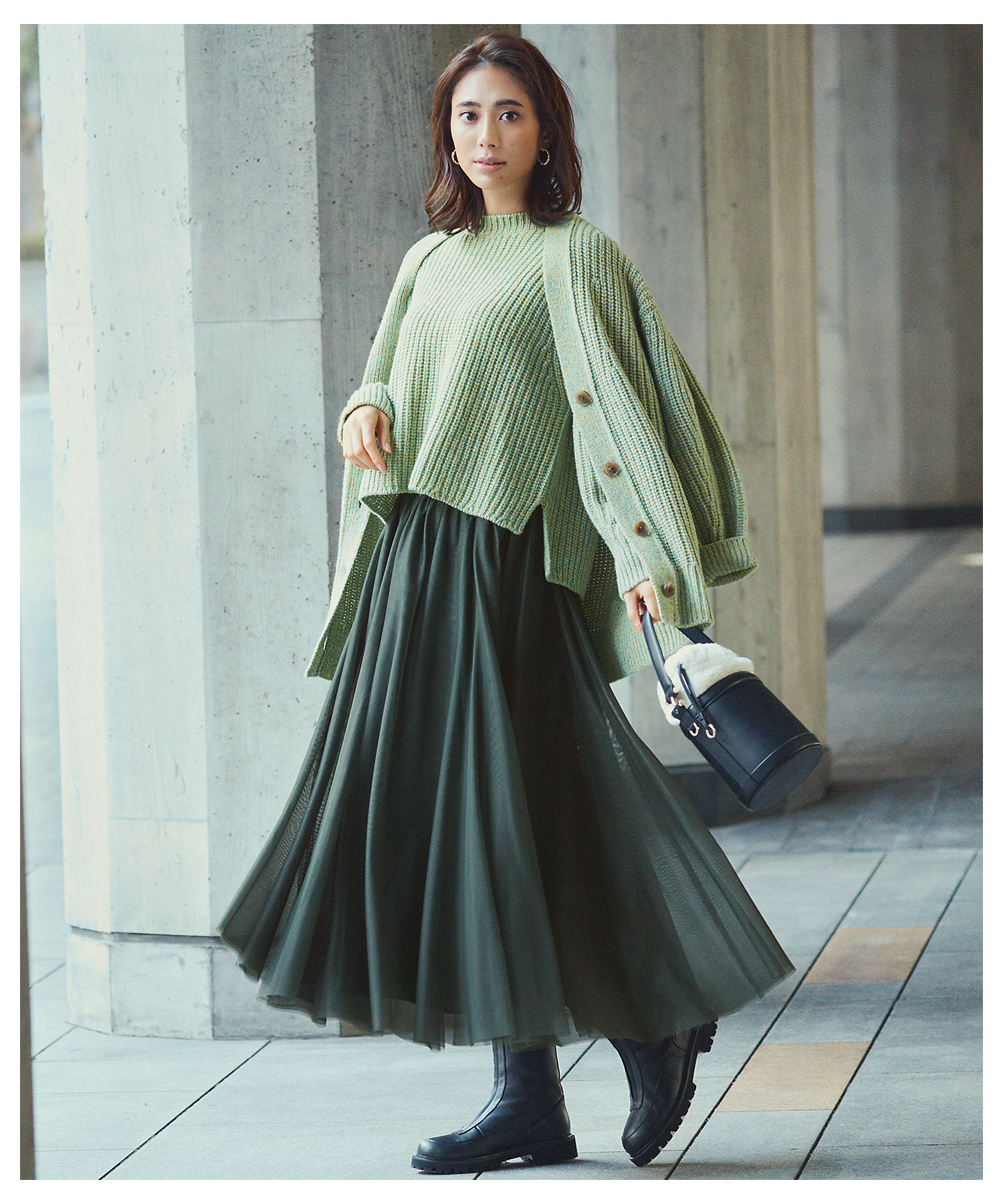 ウールバルキーカラーミックス ニット（KRWSNW0566） | 23区