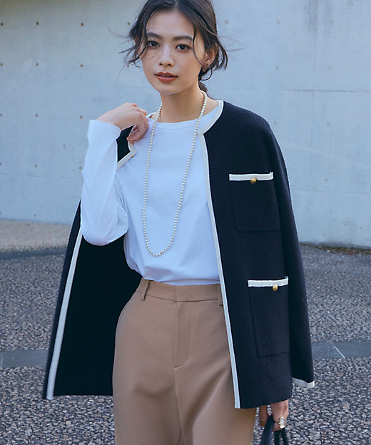 ミニブークレ ニットジャケット（KRWSSA0362） | 23区 S