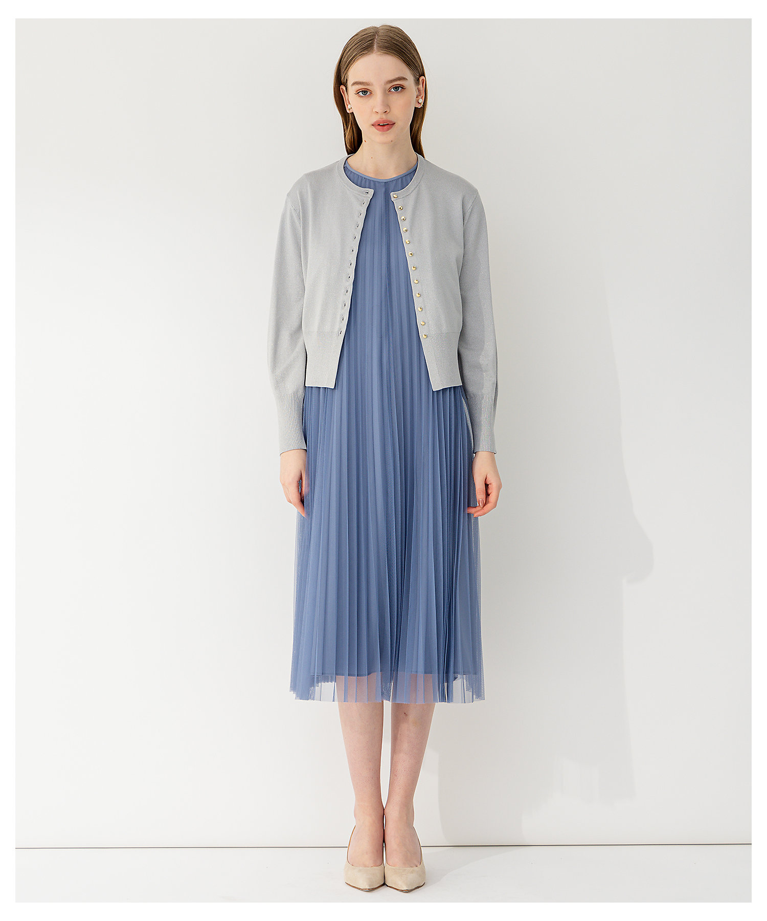 APPLAUDIR】チュールプリーツ ドレス（OPA2CM0744