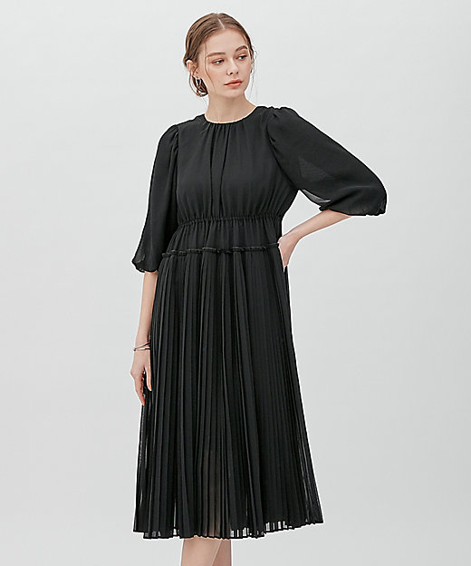 APPLAUDIR】シフォンジョーゼット ドレス