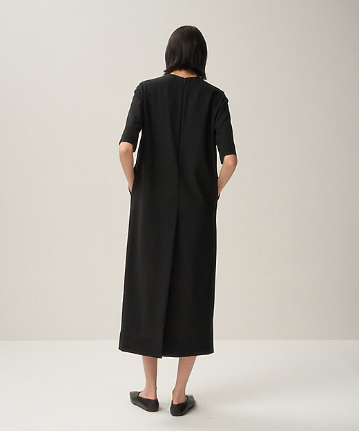 HIGH TWIST WOOL ｜ ハーフスリーブドレス
