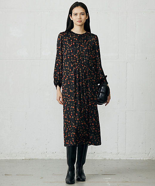 マルチポルカドットプリント ワンピース（OPW7GW0511