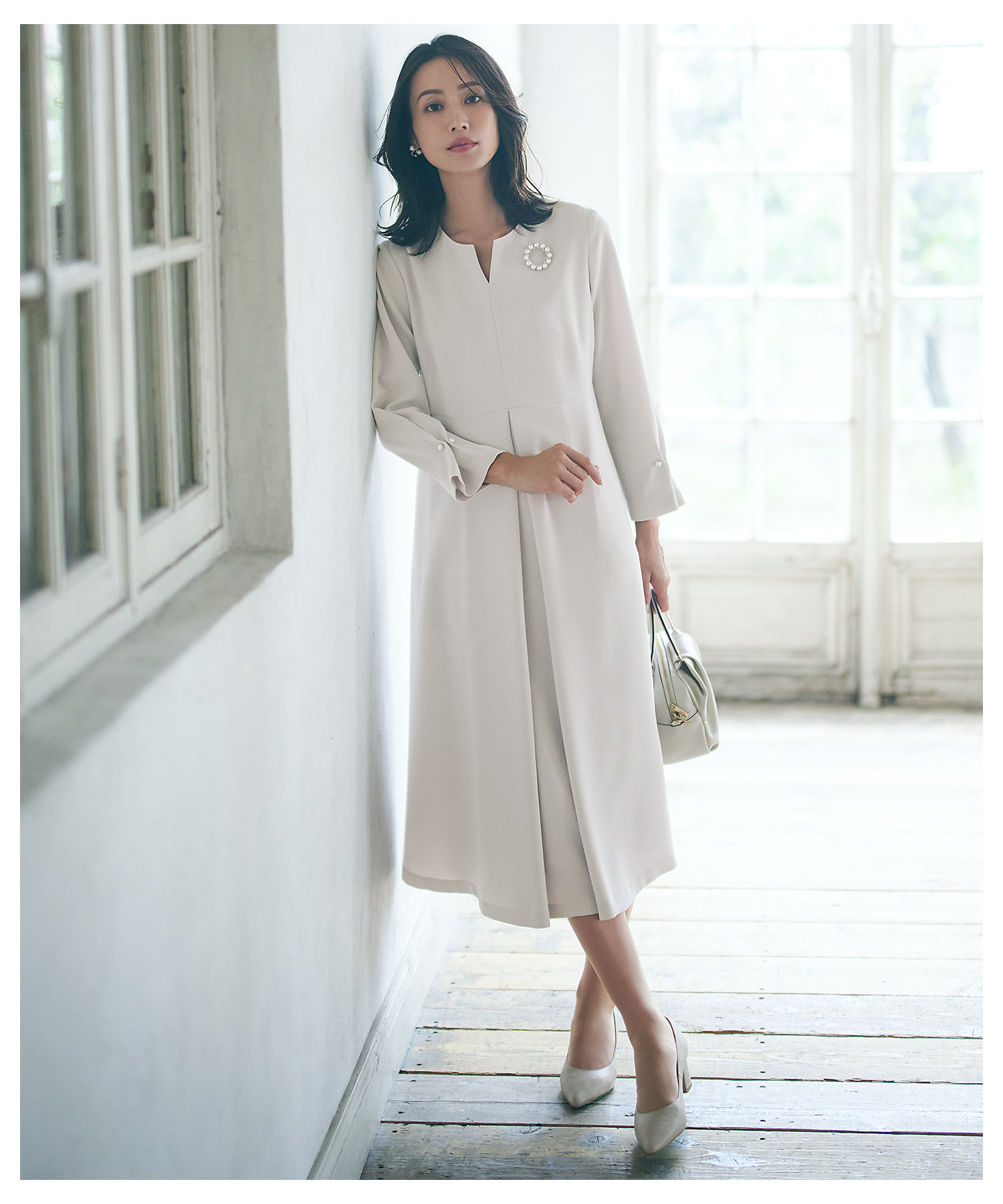 VERYコラボ 】トリアセダブルジョーゼット ワンピース