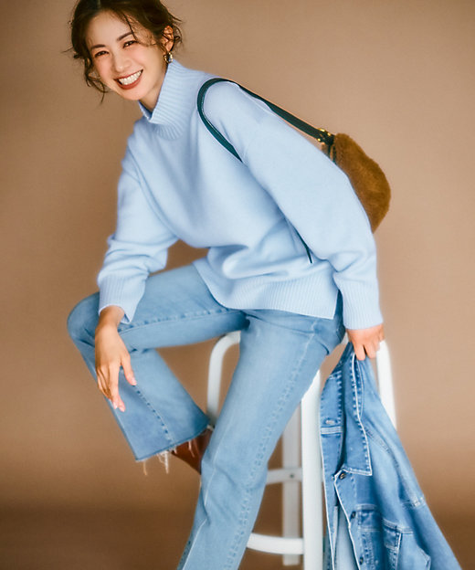 RED CARD TOKYO×23区】デニム フレアパンツ