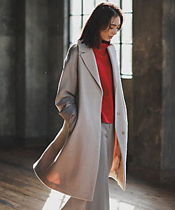 カシミヤ混ベルテッドコート（0314252109） | PINKY&DIANNE