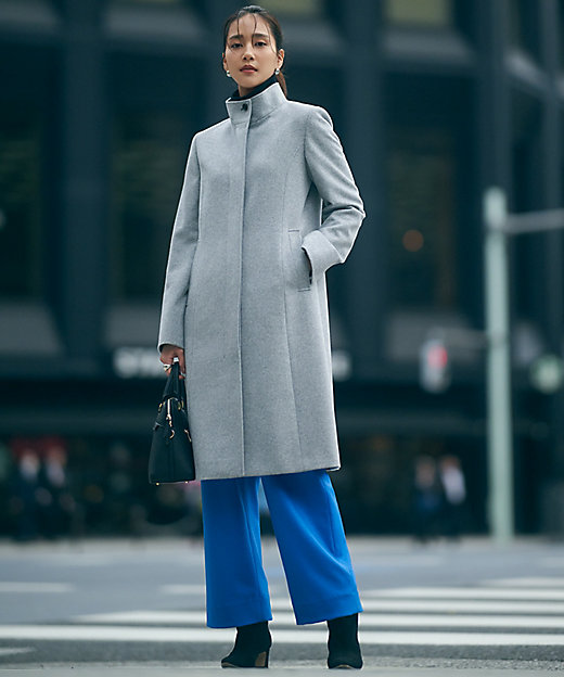 ウールカシミヤビーバー スタンドカラー コート（SCWSSW0505