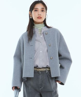 ウールリバー ノーカラーコート（SCWWCW0406） | 23区 L