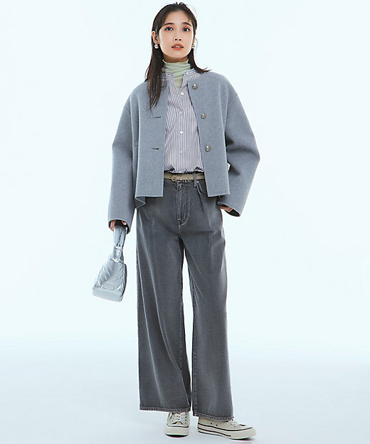 ウールリバー ノーカラーコート（SCWWCW0406） | 23区 L