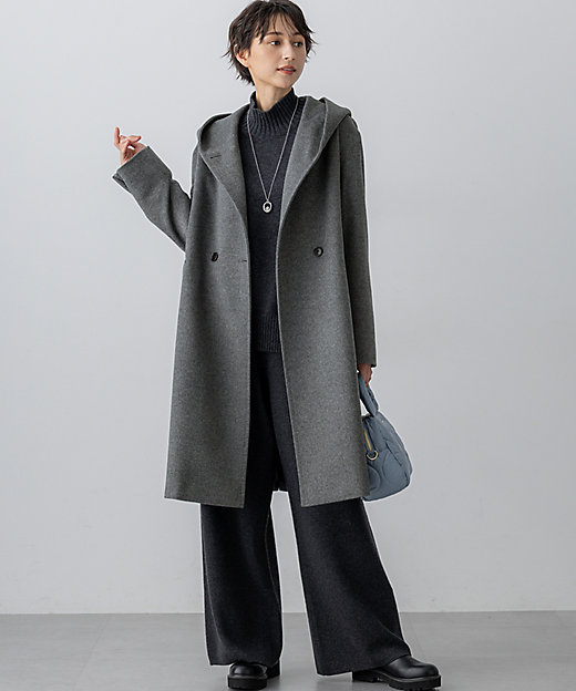 ウールカシミヤビーバー フーデット コート（SCWWGW0853