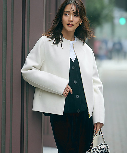 ウールリバー ショート ブルゾン（SCWWSW0406） | 23区 L