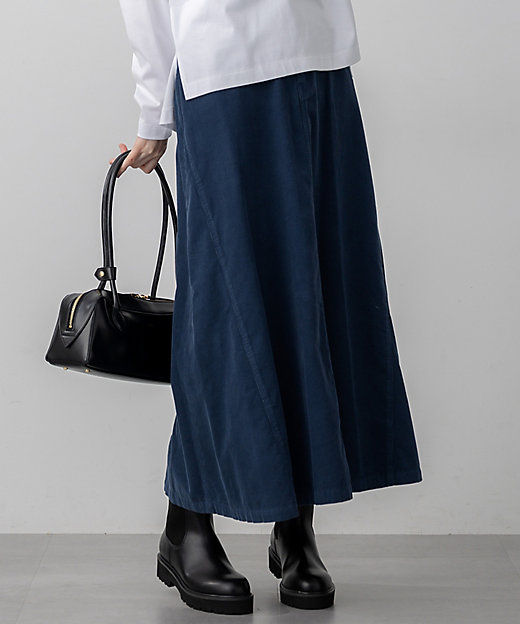 Oggi11月号掲載／洗える】コットン コーデュロイ スカート