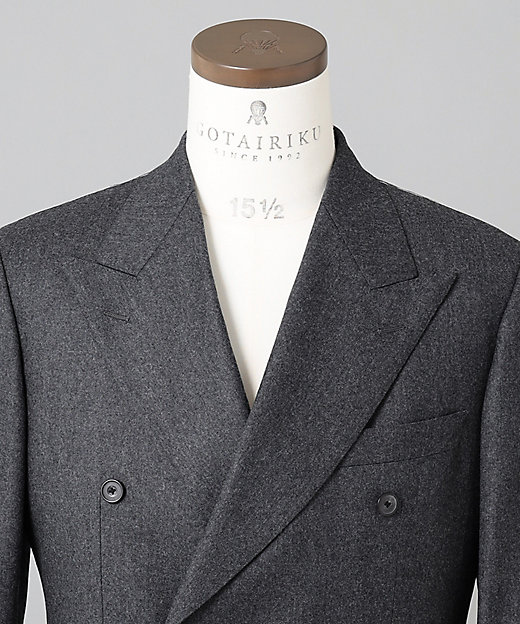 CANONICO】サキソニー Super 120's ダブルブレスト