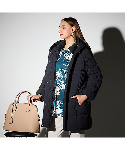 ヴィクトリアダウン使用 フード付きダウンコート（50076511