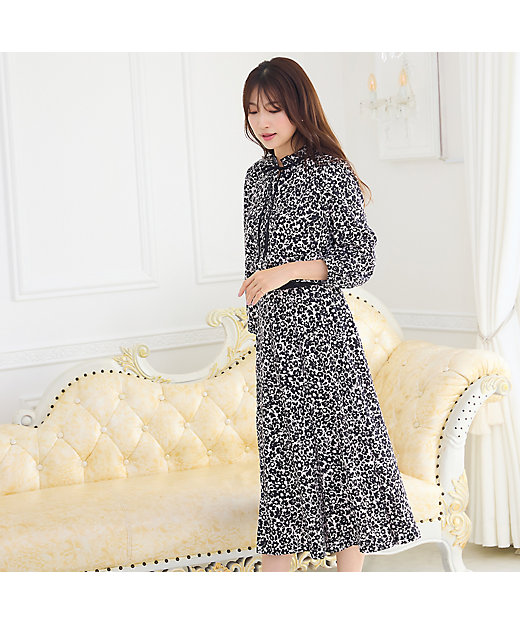 セットアップ対応】フラワーパターンフレアスカート（51042601