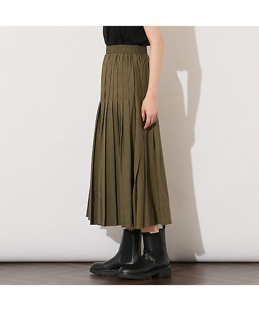 セットアップ対応】片ヒダプリーツスカート（56045501