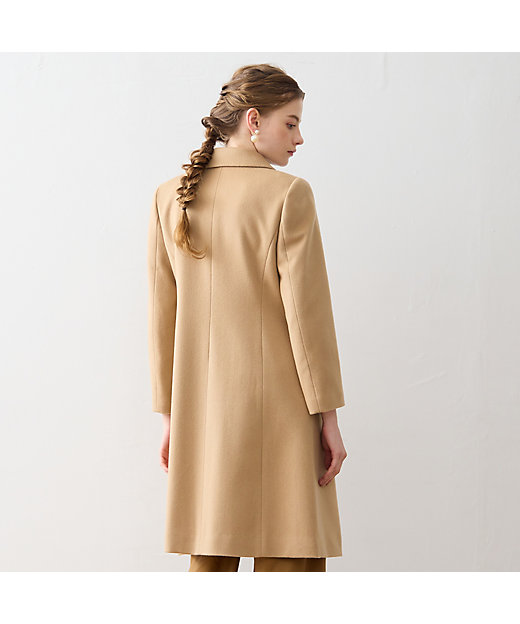 S・Mサイズ】イタリア製素材 ピュアカシミヤステンカラーコート