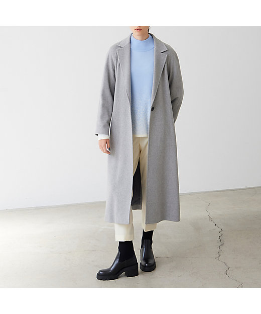 R－ISM名品アイテム】カシミヤ100％ロングコート