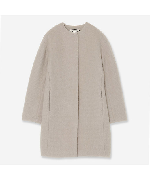 ノーカラーシャギーコート（81086404） | R-ISM(Women