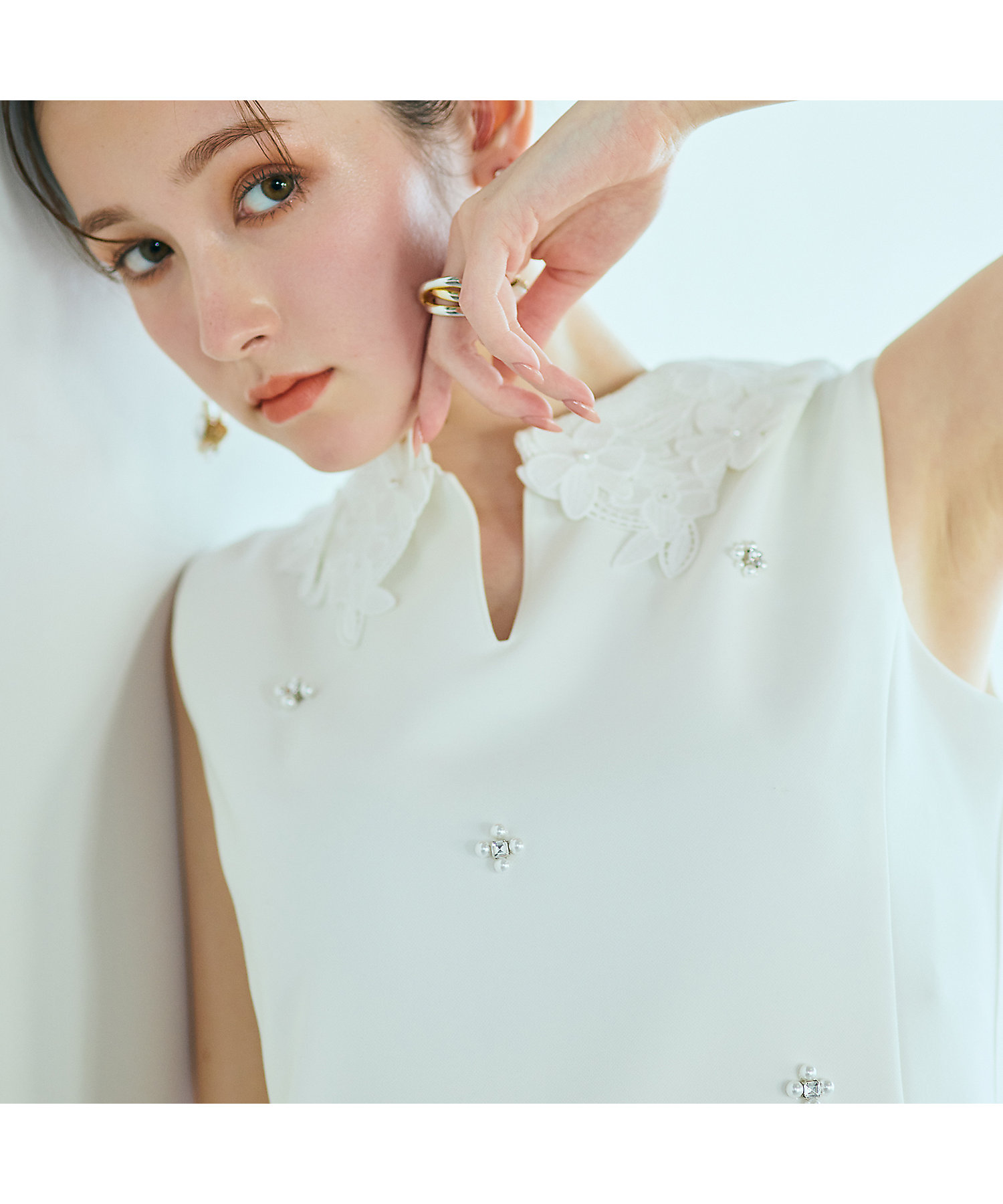 2WAYノースリーブブラウス（83032607） | Rose Tiara