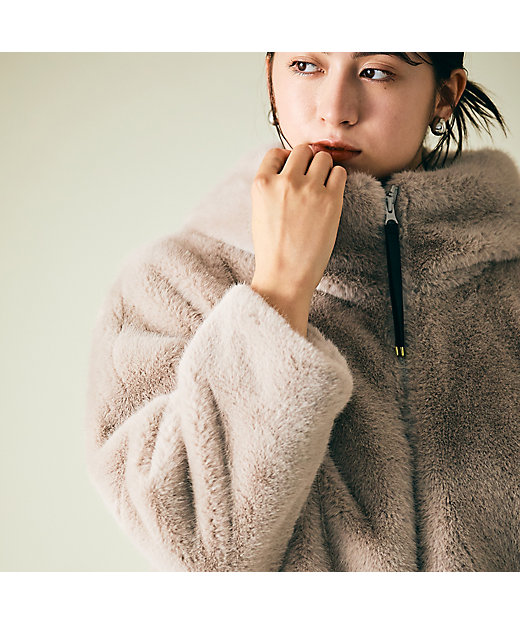 ビッグファージャケット（83106408） | Rose Tiara (Women