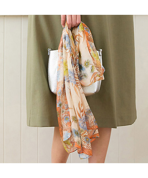 接触冷感】エレガンスフラワーストール（21162603） | MISSEL