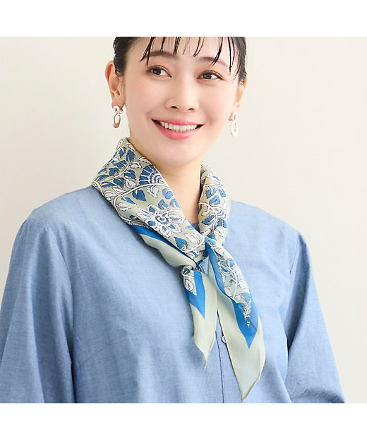 洗える】ダイヤスカーフ（21162604） | MISSEL/ミゼール