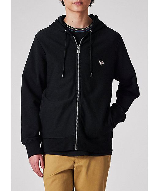 Sports Stripe Zebra” ワンポイント パーカ