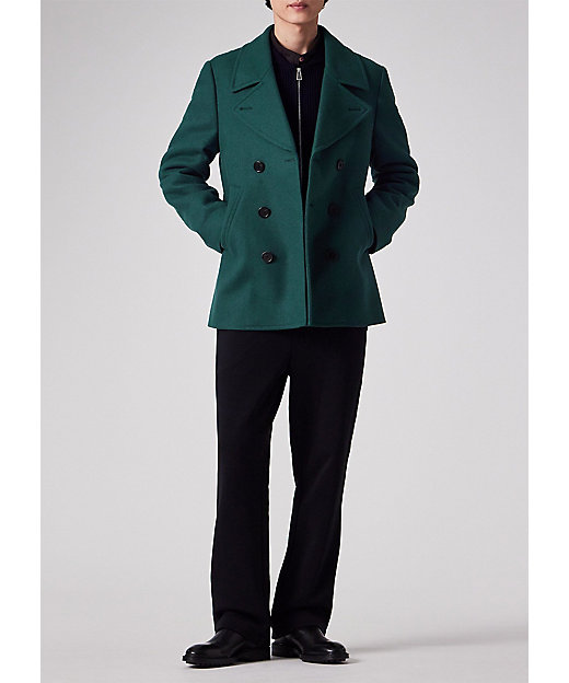 ブラッシュドメルトンツイル ピーコート（252114597T