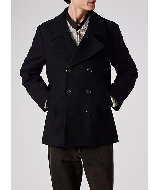 ブラッシュドメルトンツイル ピーコート（252114597T