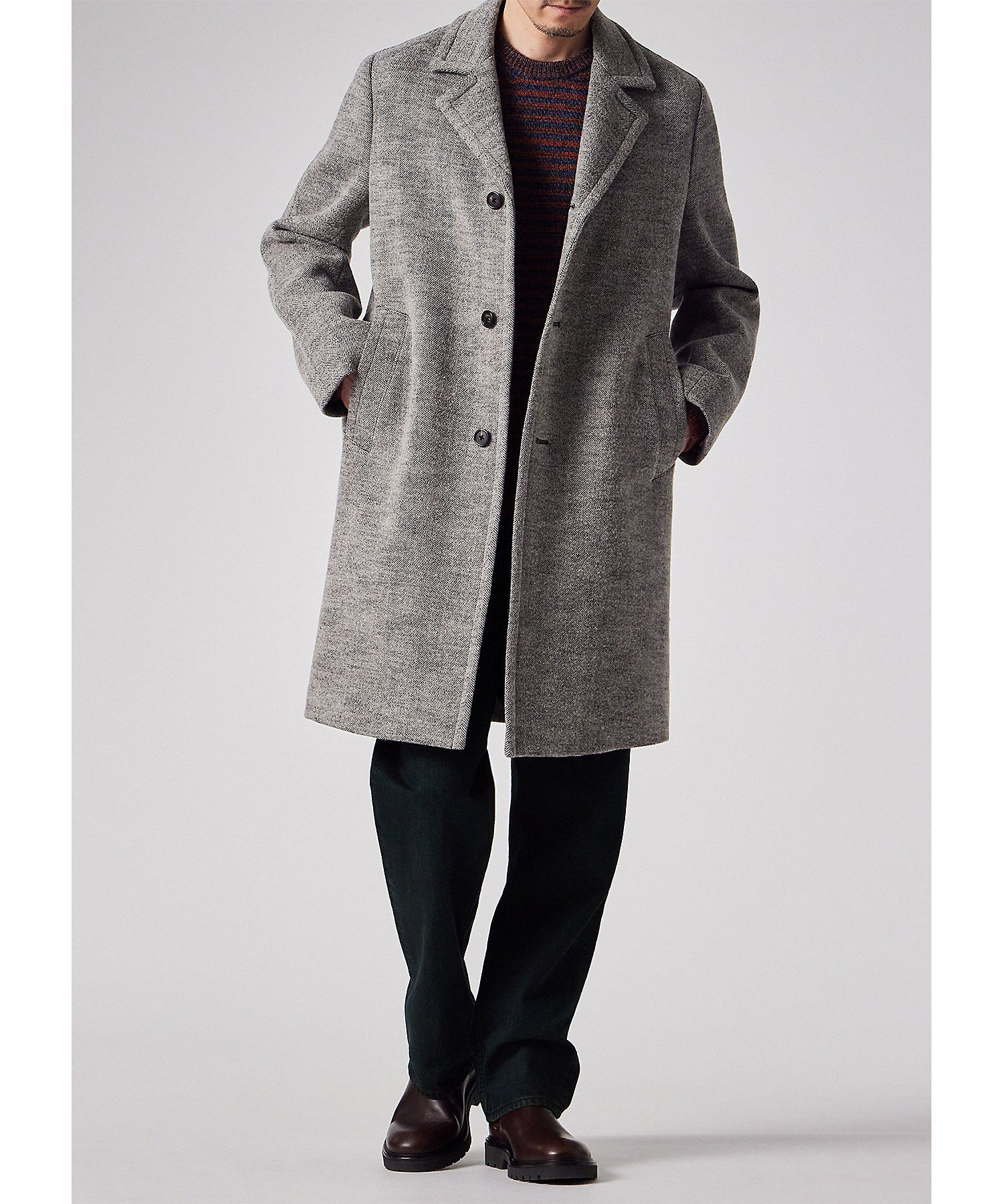 ワイドヘリンボーン ツィードコート（253122689Z） | Paul