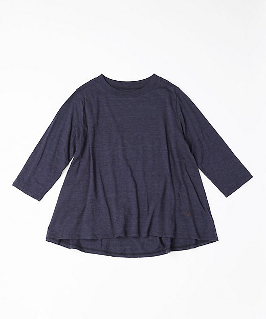 アナントップ七分袖 シンプルなAライントップス 1322753－7