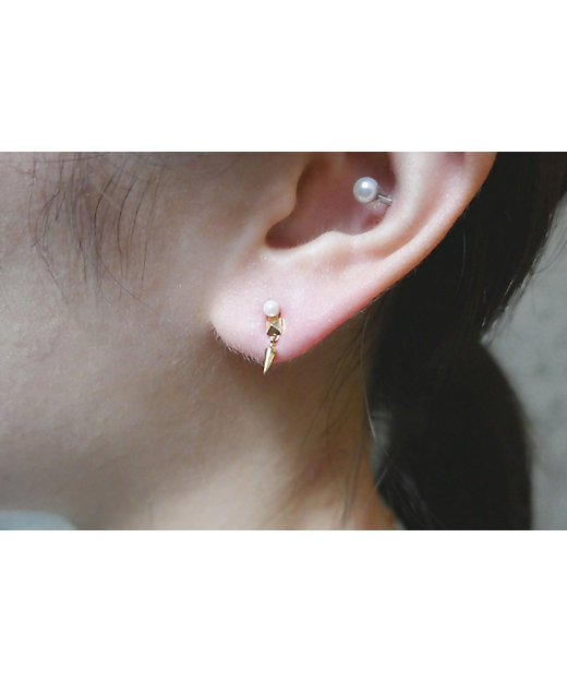 スタッズパールピアス ※シングル | e.m. (Women)/イー・エム | 三越