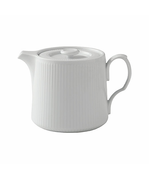 ホワイトフルーテッド ティーポット | ROYAL COPENHAGEN/ロイヤル