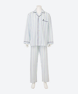 パジャマ 無撚糸トリプルガーゼストライプ 0126034700